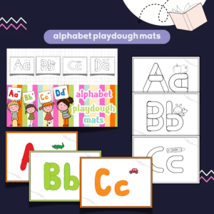 Alphabets playdough mats
